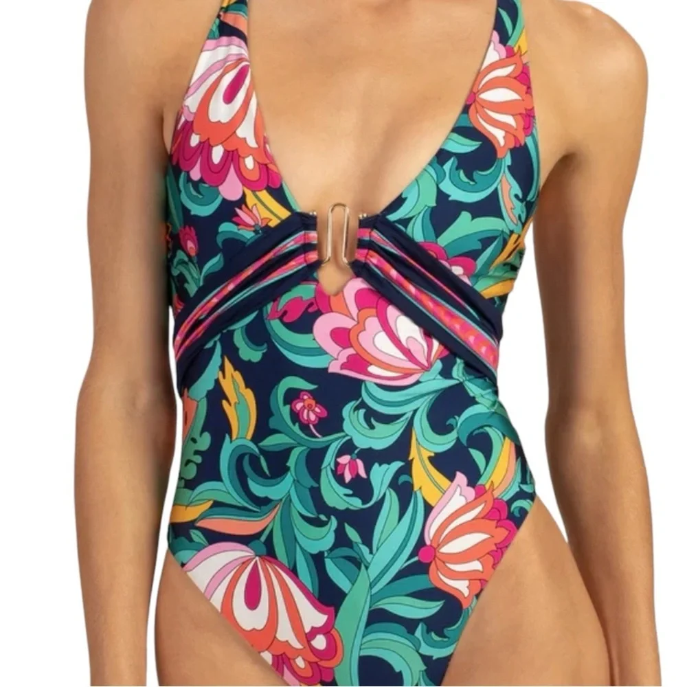 Trina Turk India Garden One-Piece Swimsuit